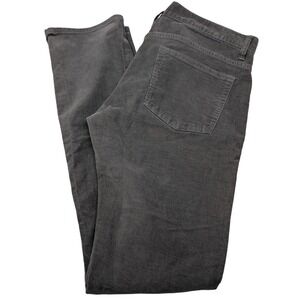 J.Crew 484 Slim Corduroy Pants Mens W32 L34 Charcoal Grey 5-Pocket Stretch